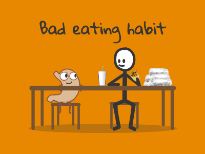 Bad eating habit